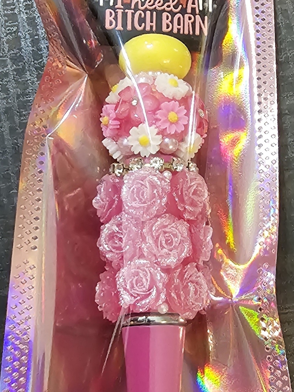 Handcrafted Pen with Crystals/Rhinestones/Other FREE Extra Ink-New